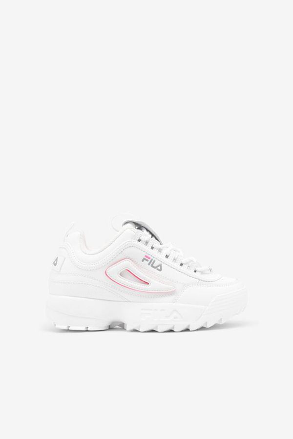 Fila Disruptor 2 Logo Reveal Boy's Sneakers - White,NZ 802-23705